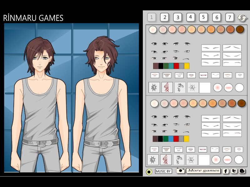 Anime Boys Dress Up Game